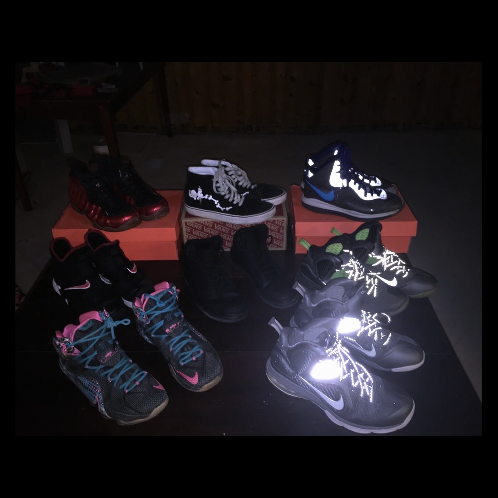 Jordan’s, lebrons, foams, vans